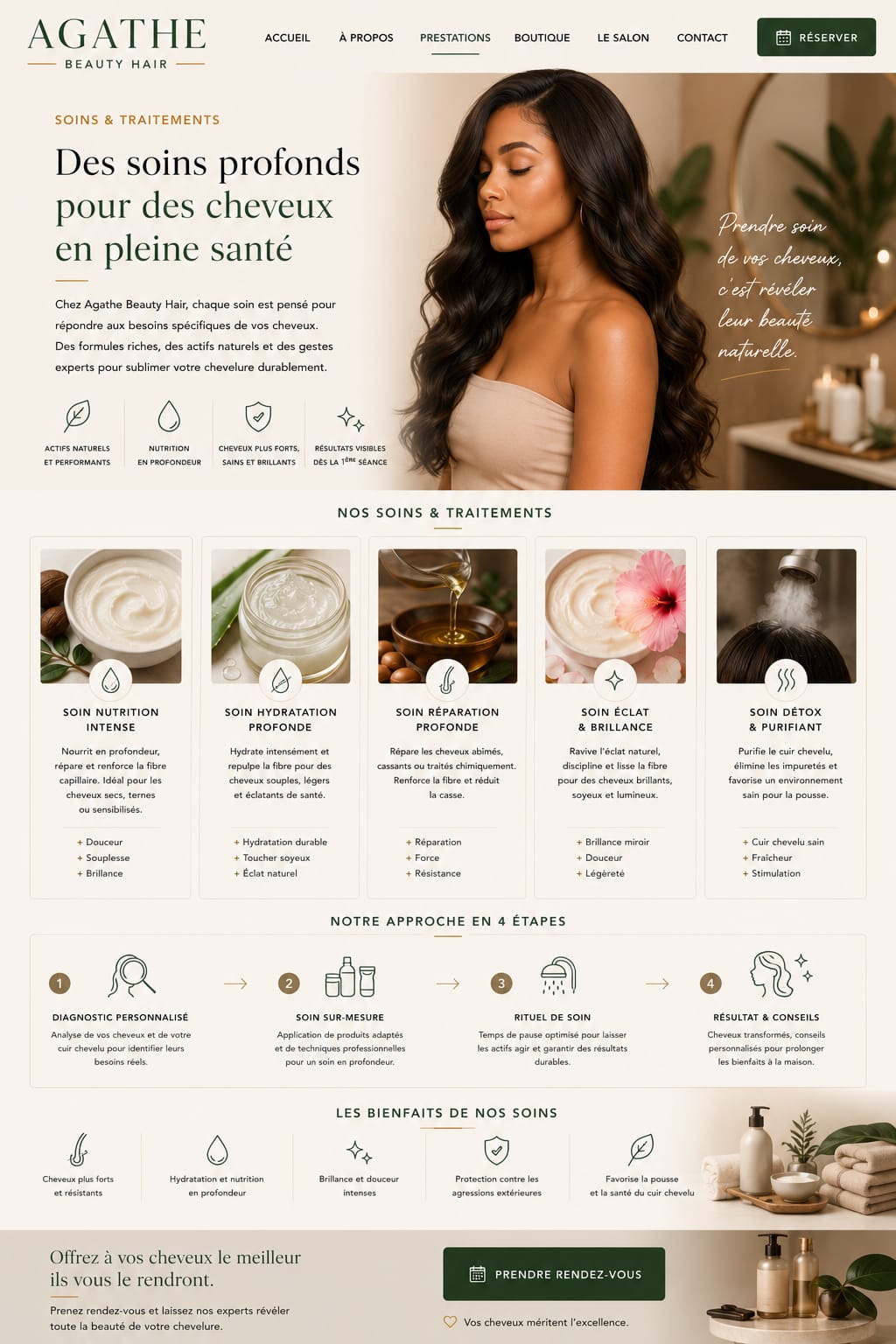Soins capillaires profonds – Agathe Beauty Hair