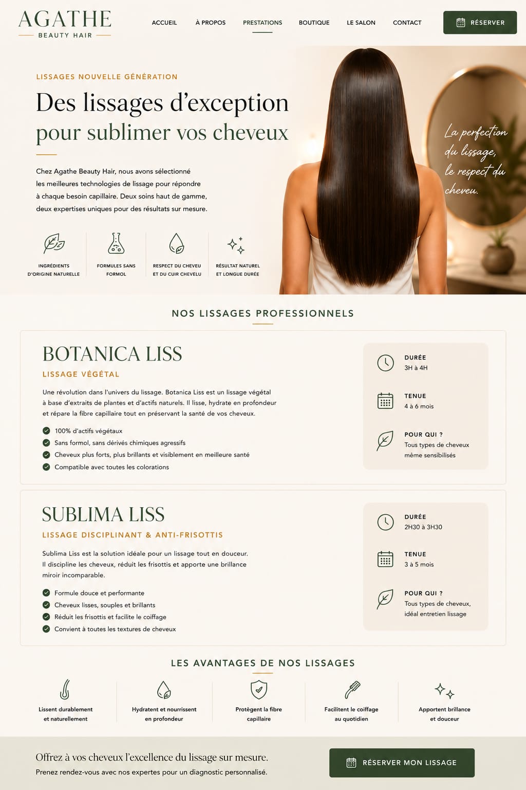 Formation lissage professionnel – Agathe Beauty Hair