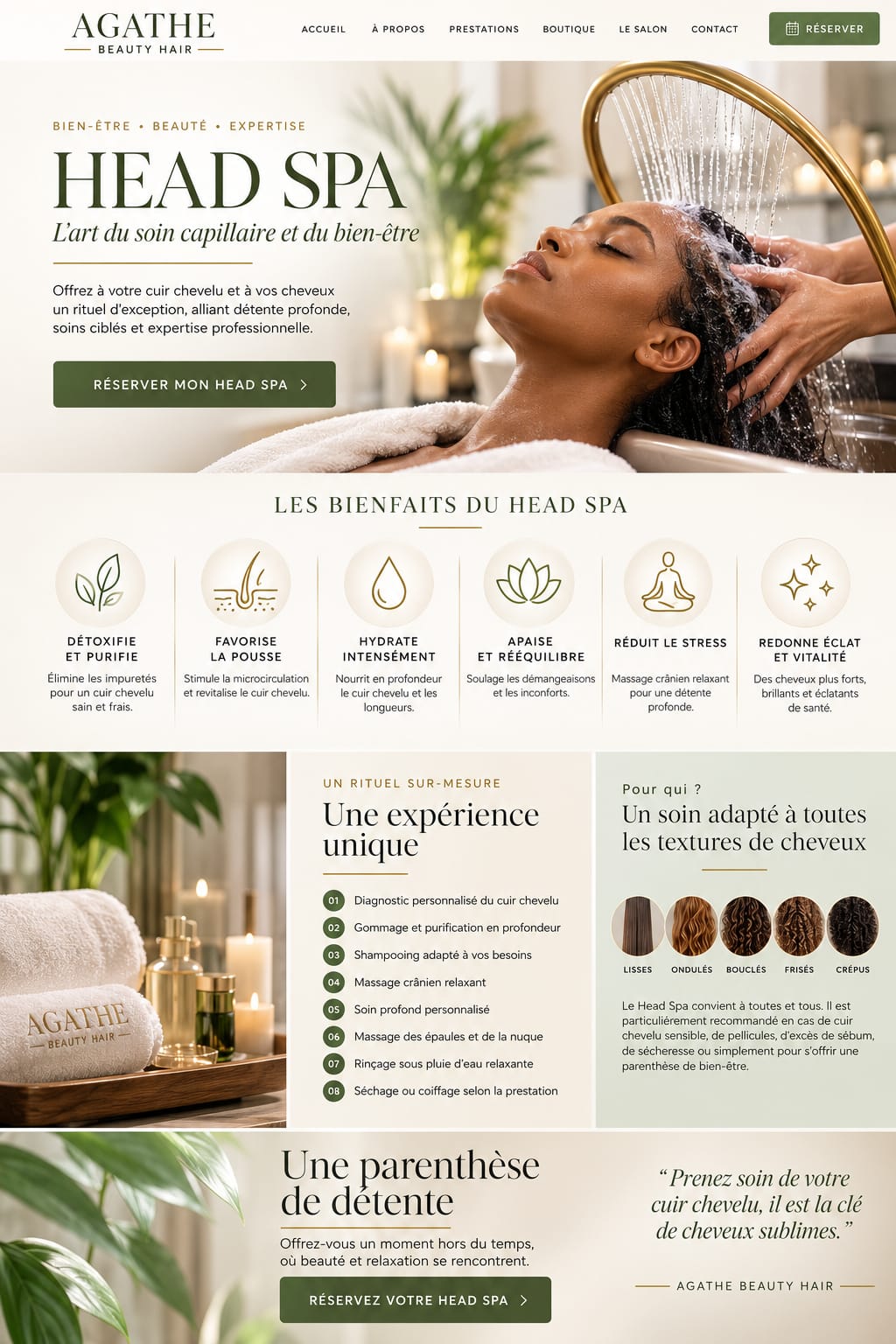 Head Spa rituel bien-être – Agathe Beauty Hair