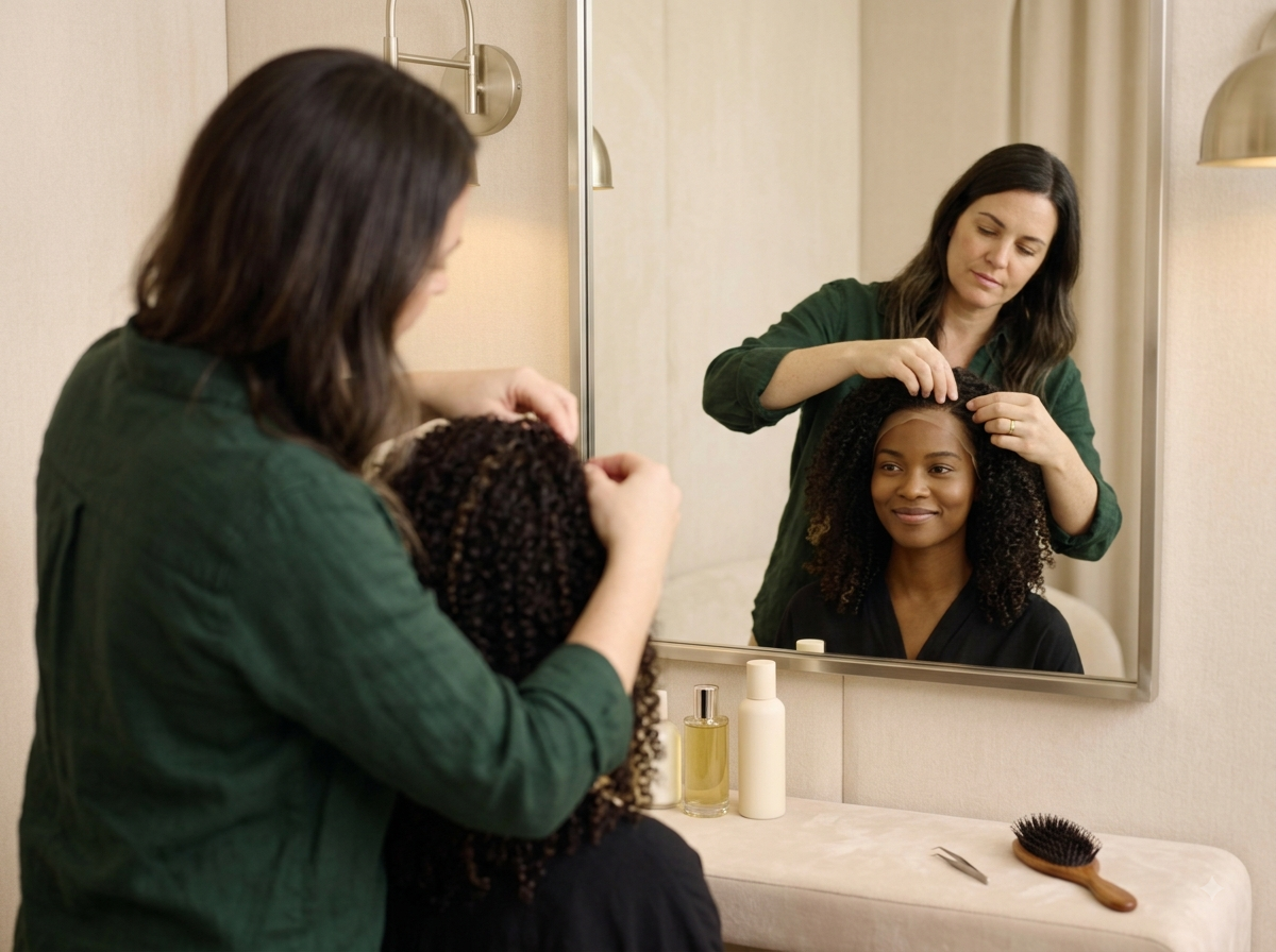 Pose et ajustement d'une perruque à dentelle – Agathe Beauty Hair