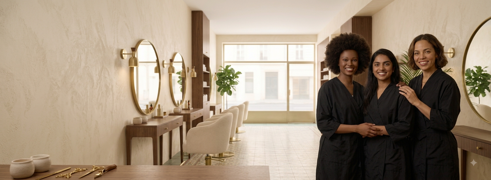 L'équipe Agathe Beauty Hair dans le salon