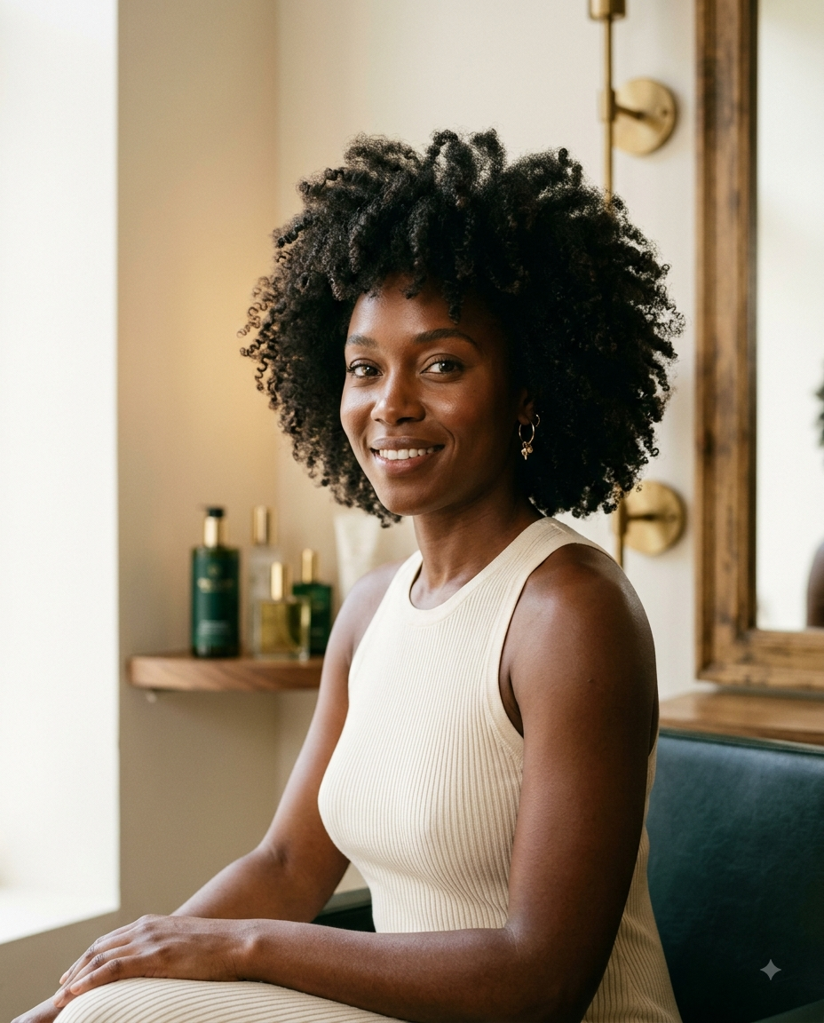 Coiffure afro volumineuse et définie – Agathe Beauty Hair