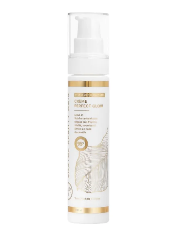 Crème Perfect Glow leave-in anti-frisottis sans rinçage – gamme Agathe Beauty Hair Cosmetics